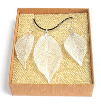 Charger l'image dans la galerie, Parure Collier et BO Feuille de bravoure