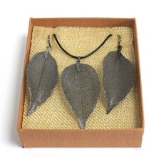 Charger l'image dans la galerie, Parure Collier et BO Feuille de bravoure