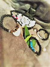 Charger l'image dans la galerie, Bracelet Tibétain en Pierre Naturelle Collection 5 Chakras supérieurs