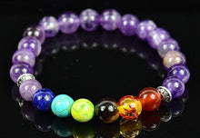 Charger l'image dans la galerie, Bracelet de l'Equilibre 7 Chakras en Pierres naturelles