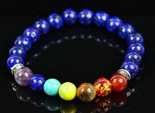 Charger l'image dans la galerie, Bracelet de l'Equilibre 7 Chakras en Pierres naturelles