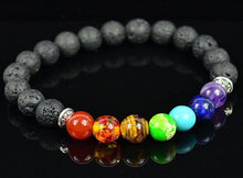 Charger l'image dans la galerie, Bracelet de l'Equilibre 7 Chakras en Pierres naturelles