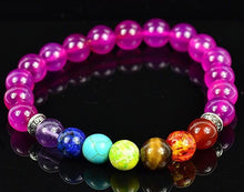 Charger l'image dans la galerie, Bracelet de l'Equilibre 7 Chakras en Pierres naturelles