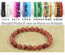 Charger l'image dans la galerie, Bracelet composé de pierres semi-précieuses avec ou sans breloque