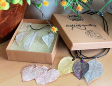 Charger l'image dans la galerie, Parure Collier et BO Feuille de bravoure