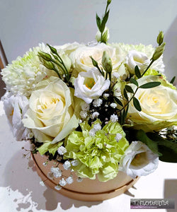 Flowerbox avec fleurs naturelles