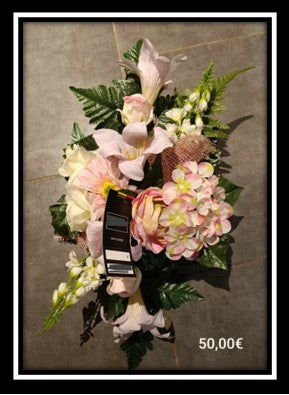 Montage mortuaire en tissus