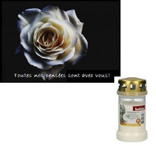 Charger l&#39;image dans la galerie, Coeur mortuaire en fleurs artificielles