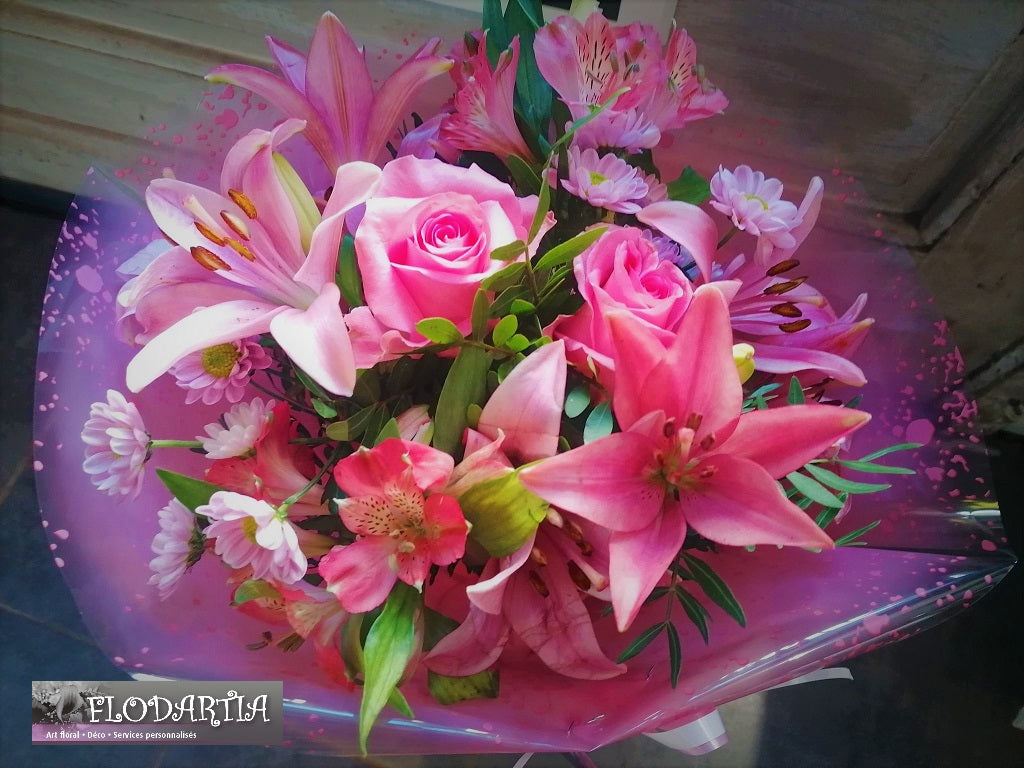 Bouquet de fleurs naturelles : Roselina