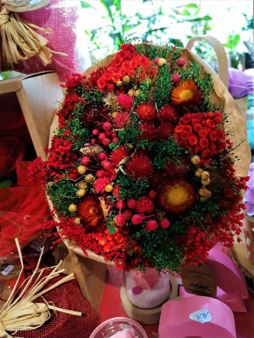 Bouquet de fleurs séchées