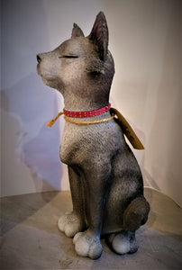 Décoration : statue en céramique "chat"