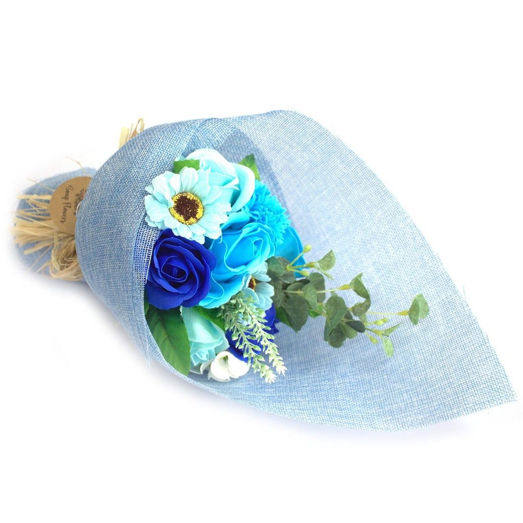FLOWER : bouquet de fleurs en savon dans un joli emballage de tulle