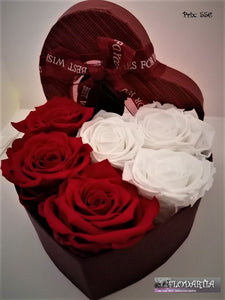 Flowerbox : roses stabilisées "Belong to you"