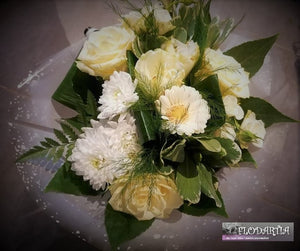 Bouquet de fleurs naturelles : Blanche