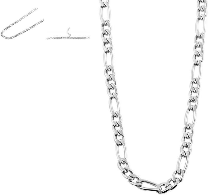 Collier chaîne en acier inoxydable unisexe