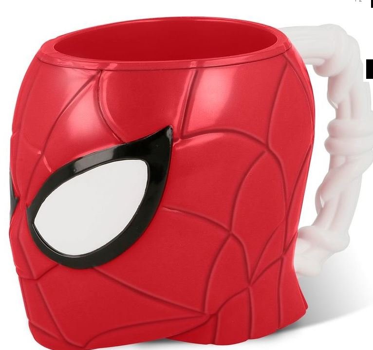 Tasse en plastique polystyrène 3d de Spiderman 'Red Webs'