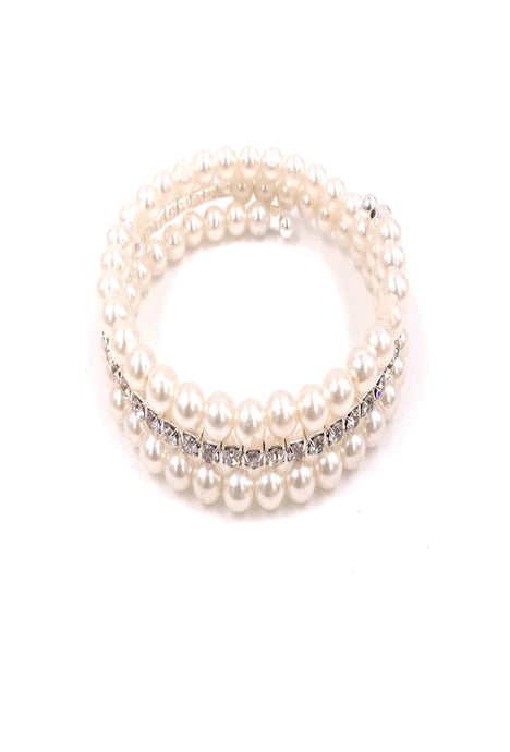 Bracelet perles et strass