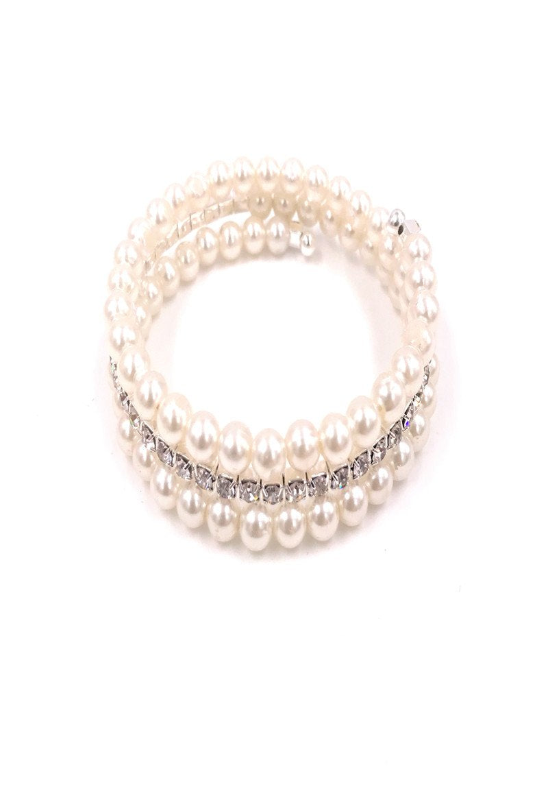 Bracelet perles et strass