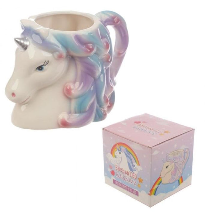Mug Tête de Licorne Arc-en-ciel Enchanted Rainbows