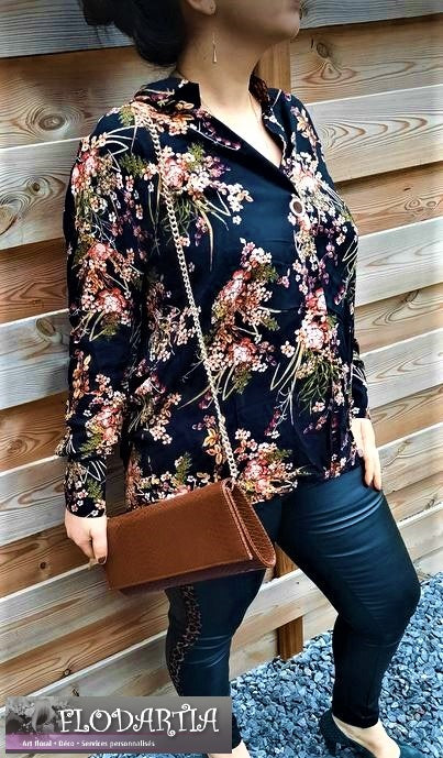 Pochette effet écaille avec bandoulière Brun chocolat 