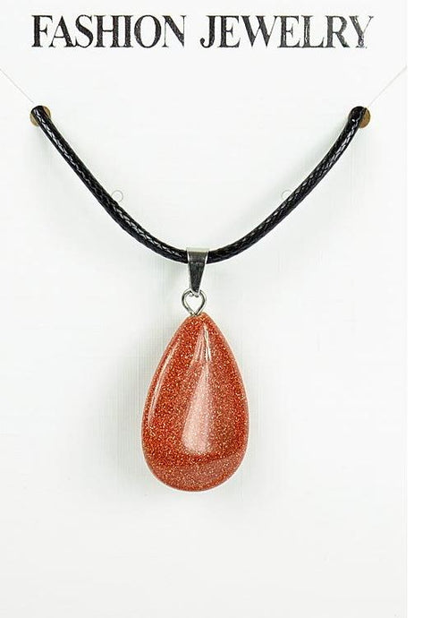 Collier Pendentif en pierre semi-précieuse 