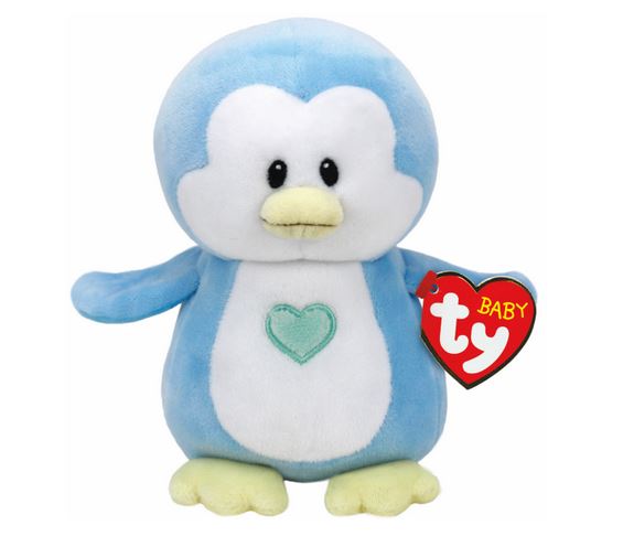 TY Peluche Manchot Bleu Twinkles