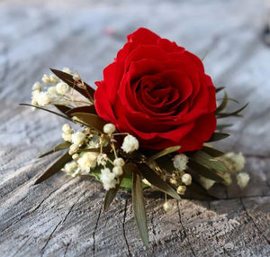 Mariage : bouquet de marié "Red love"
