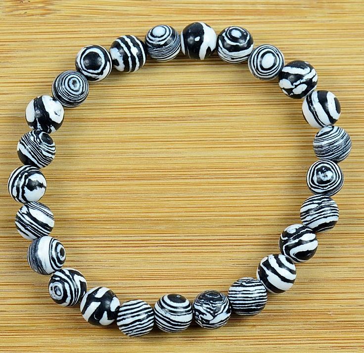 Bracelet Malachite & Pierre de lave | Ondorama Bien être