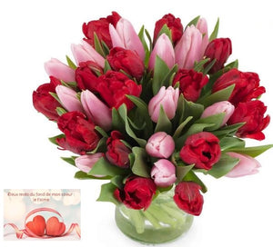 Bouquet de fleurs naturelles : "Tulipes"