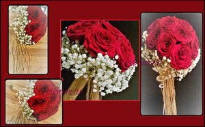 Mariage : bouquet de marié "Red love"