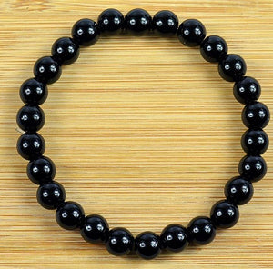 Bracelet en pierres semi-précieuses "Obsidienne"