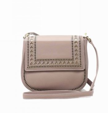 Sac Bandoulière Effet Cuir Fermoir Bouton Magnétique