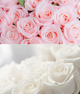 Composition mortuaire : bouquet couché "Roses"