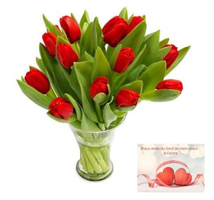 Bouquet de fleurs naturelles : "Tulipes"